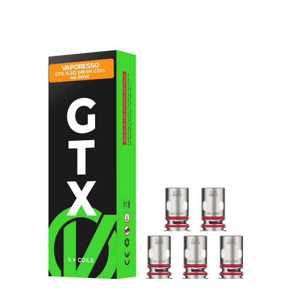 Vaporesso GTX Dual Mesh Replacement Coils (Pack of 5)