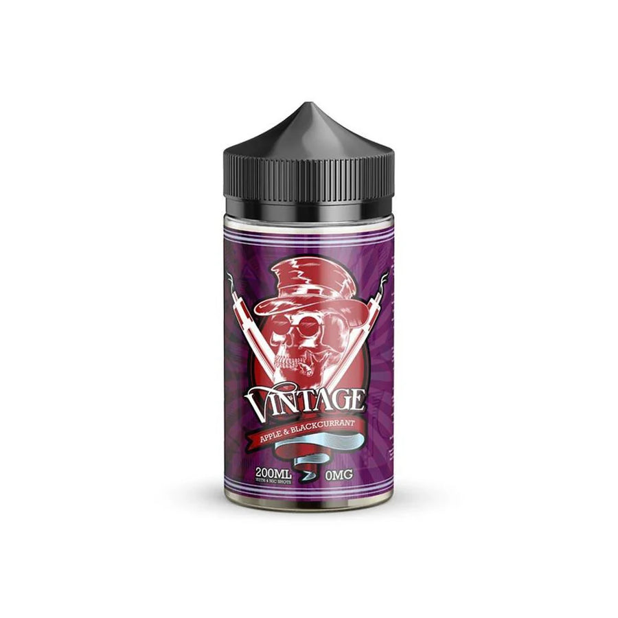 Vintage 200ml Apple & Blackcurrant Shortfill E-Liquid e-liquid UK - VaperzHub