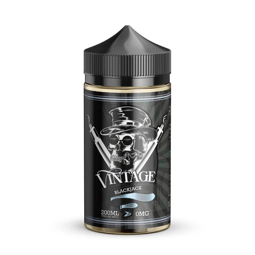 Vintage 200ml Black Jack Shortfill E-Liquid
