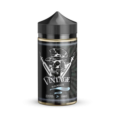 Vintage 200ml Black Jack Shortfill E-Liquid e-liquid UK - VaperzHub