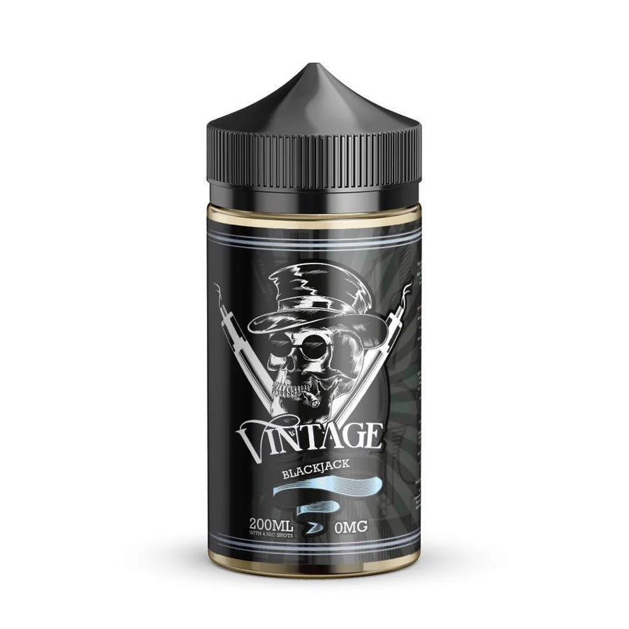 Vintage 200ml Black Jack Shortfill E-Liquid e-liquid UK - VaperzHub
