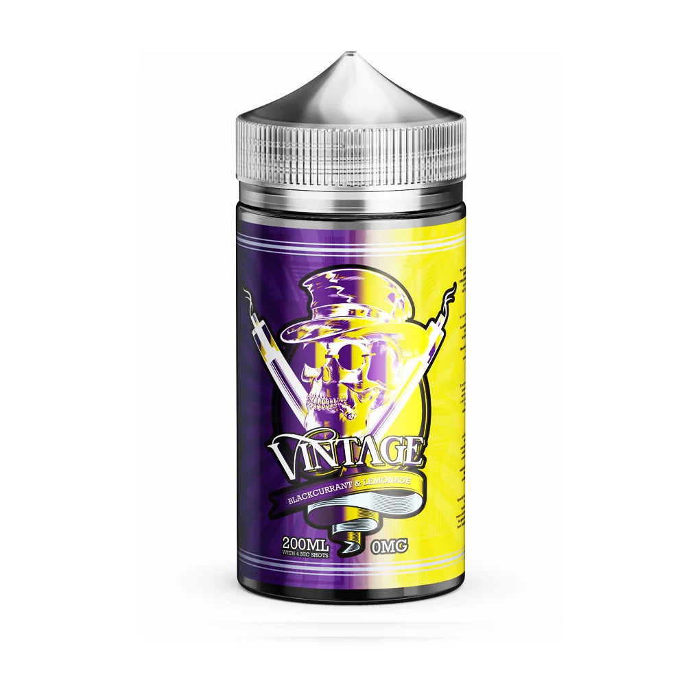 Vintage 200ml Blackcurrant Lemonade Shortfill E-Liquid