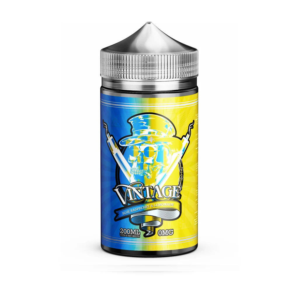 Vintage 200ml Blue Raspberry Lemonade Shortfill E-Liquid