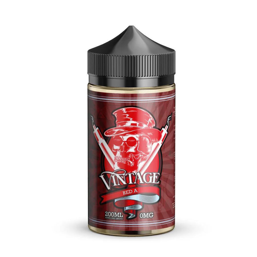 Vintage 200ml Red A. Shortfill E-Liquid e-liquid UK - VaperzHub