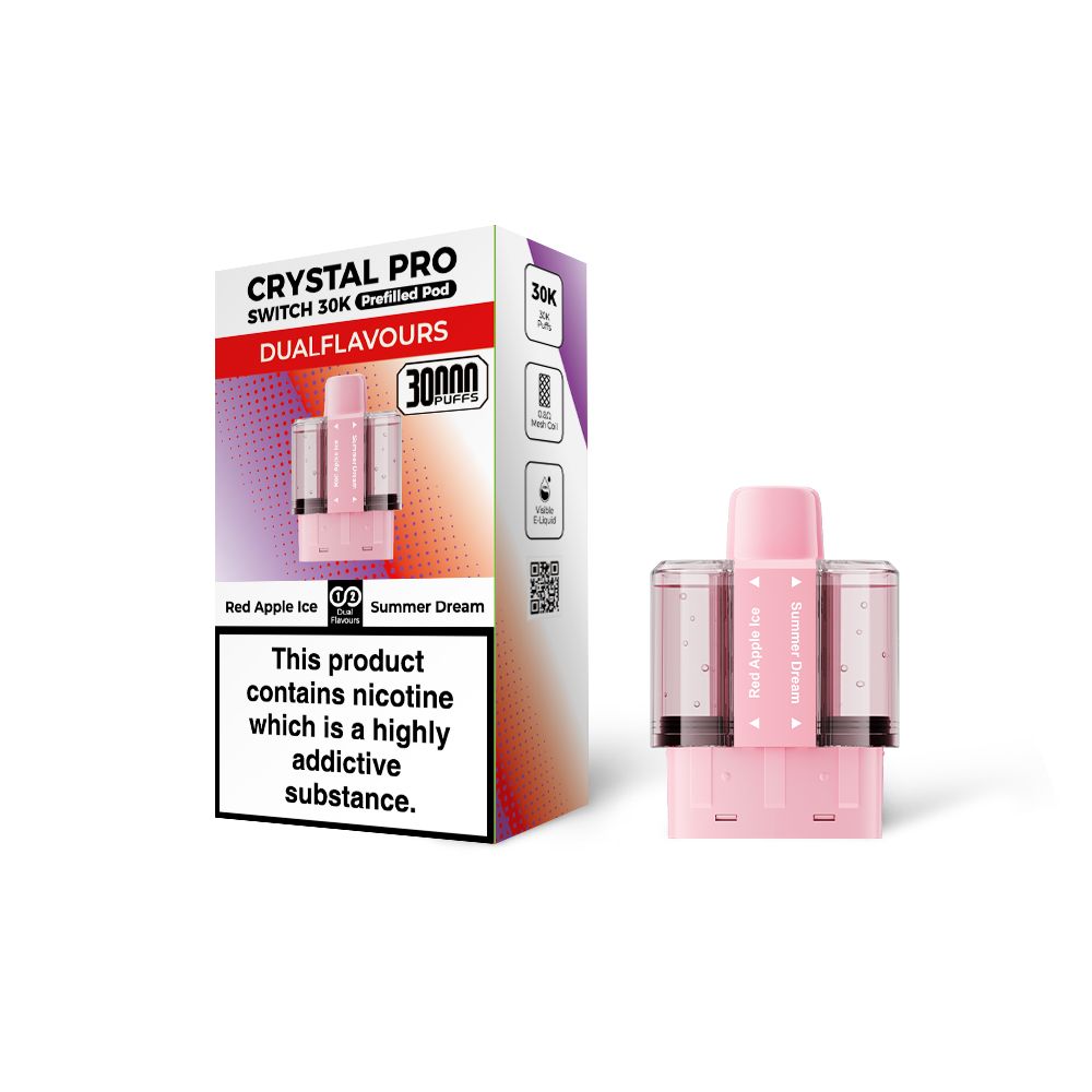 Crystal Pro Switch 30K Prefilled Replacement Pods(Box of 5)