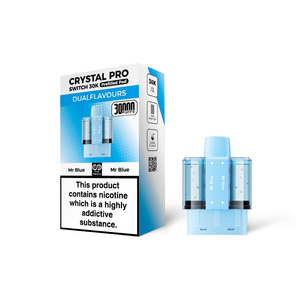 Crystal Pro Switch 30K Prefilled Replacement Pods(box of 5)