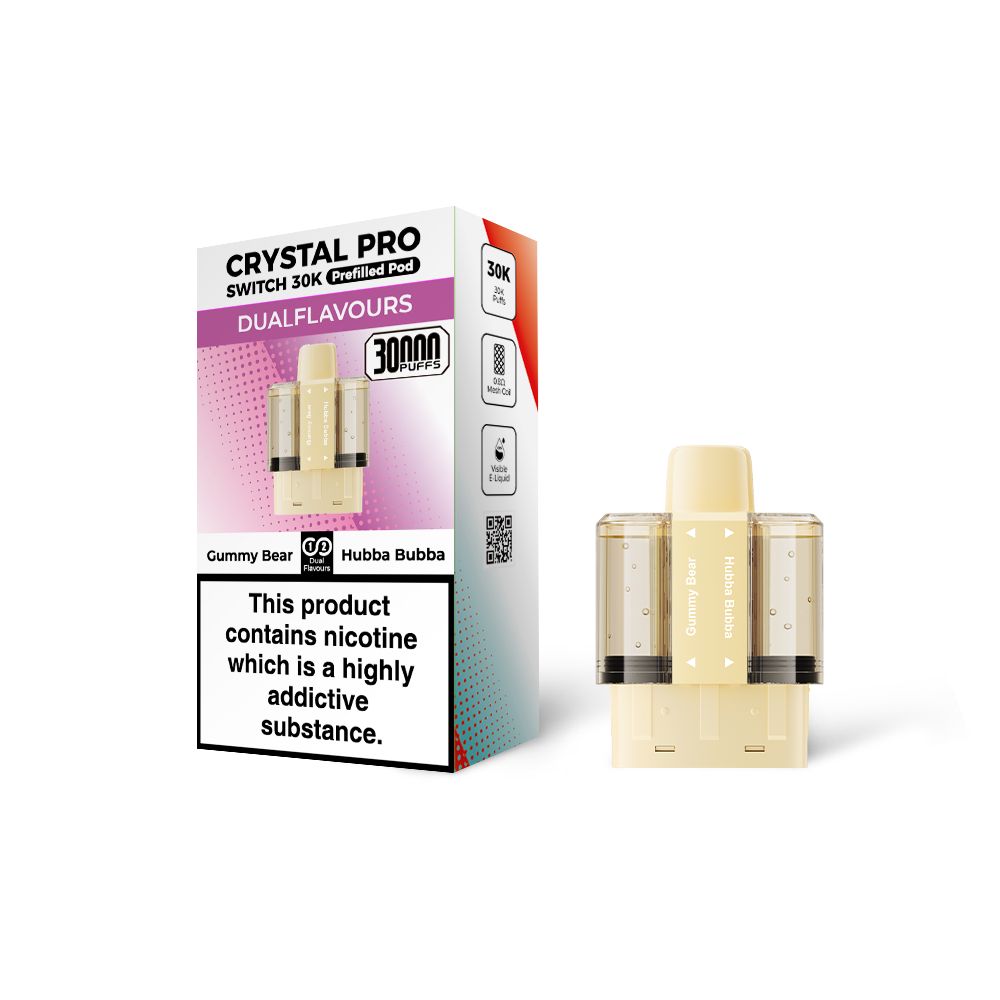 Crystal Pro Switch 30K Prefilled Replacement Pods(box of 5)