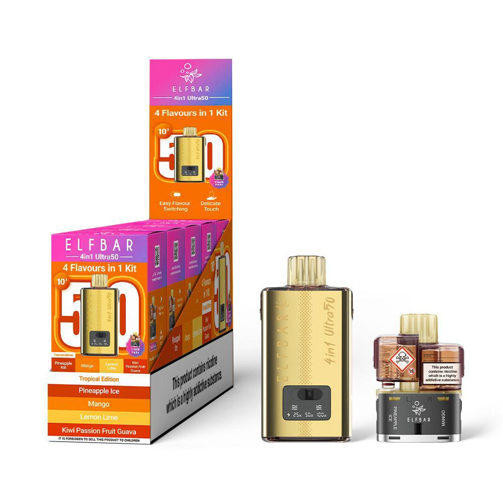 Elf Bar 4-in-1 Ultra 50 Vape Kit (Box of 5)