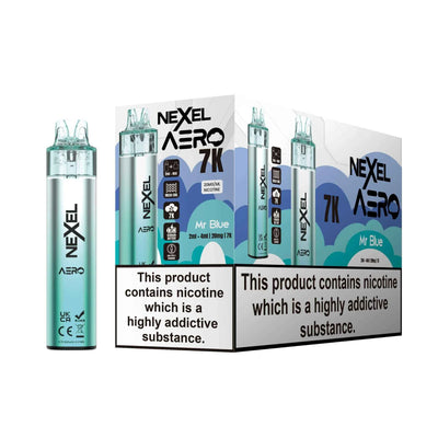 Nexel Aero 7K Vape Kit (Box of 5) 7000 puffs disposable vape UK - VaperzHub