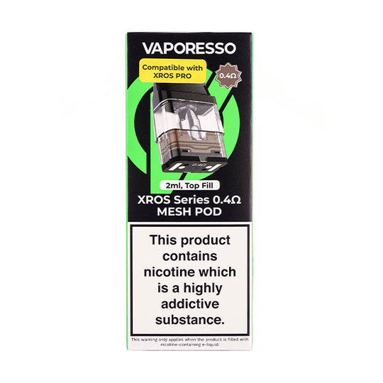 Vaporesso XROS Replacement Pod Pack Cartridges (Pack of 4) vape pod UK - VaperzHub