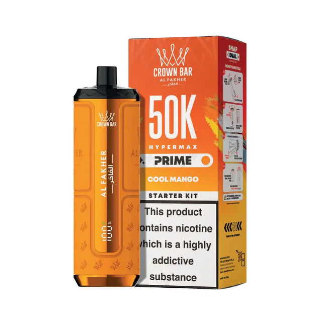 Al Fakher Hypermax Prime 50K Prefilled Pod Kit — Box of 5