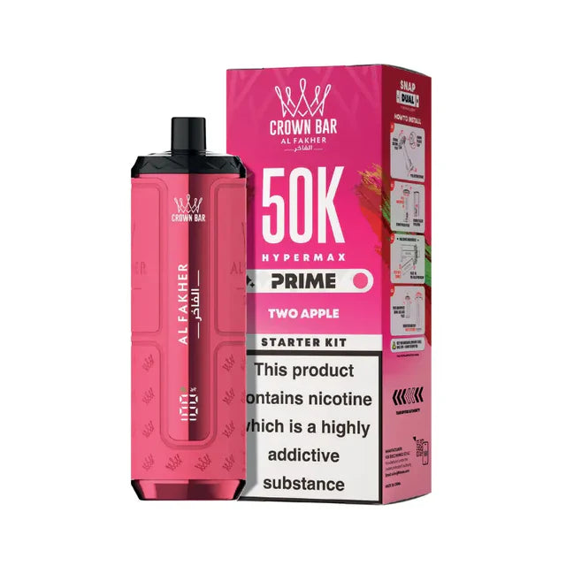 Al Fakher Hypermax Prime 50K Prefilled Pod Kit — Box of 5