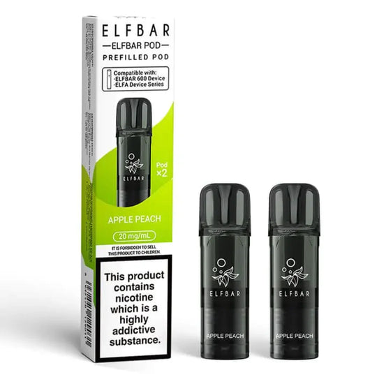 Elf Bar 600 Prefilled Refill Pods (Box of 10) TPD compliant vape pod buy online UK VaperzHub 1