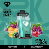 Crystal Galaxy Focus 2 30k Vape Kit Fizzy Vim2 / Grape Berry (Box of 5) disposable vape UK - VaperzHub