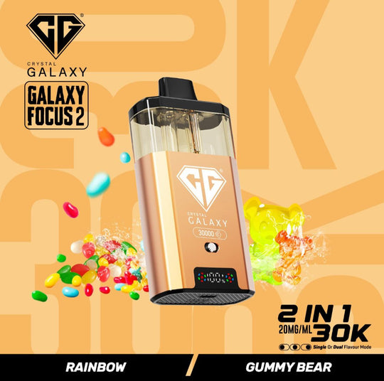 Crystal Galaxy Focus 2 30k Vape Kit Rainbow / Gummy Bear (Box of 5) disposable vape UK - VaperzHub