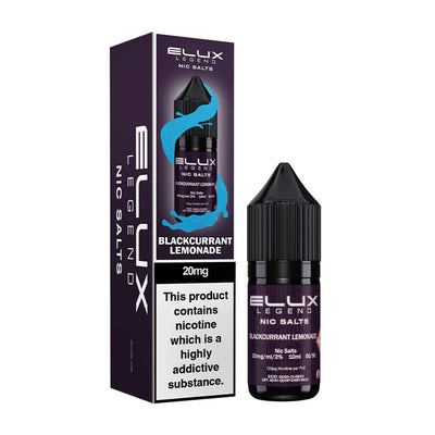 Elux Legend Nic Salt- Blackcurrant Lemonade(box of 10) e-liquid UK - VaperzHub