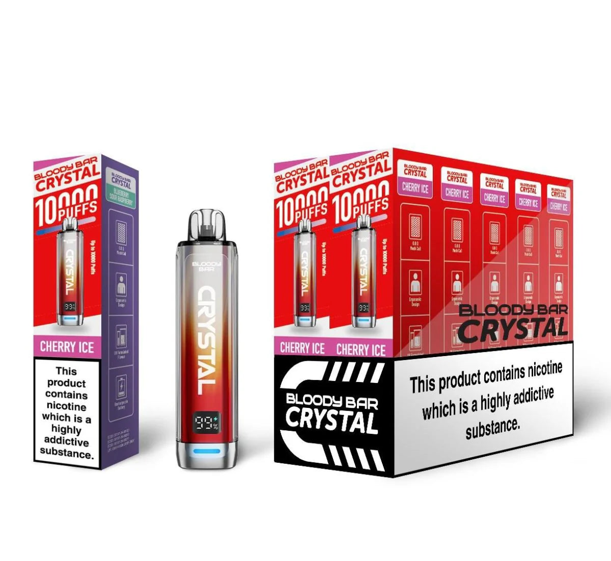 Bloody Bar Crystal 10k Disposable Vape - (BOX OF 10)