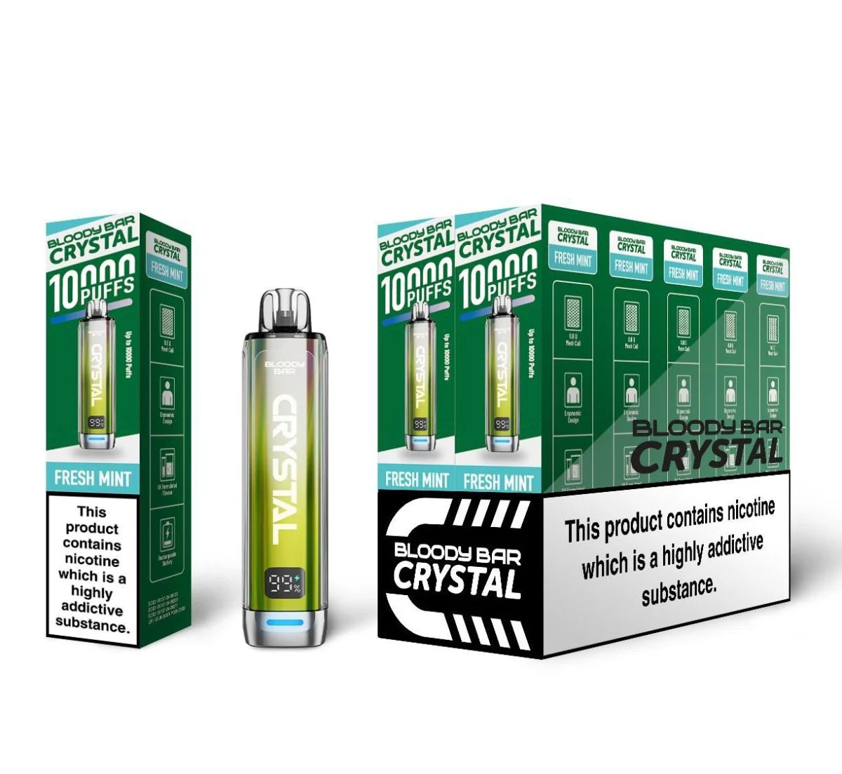Bloody Bar Crystal 10k Disposable Vape - (BOX OF 10)