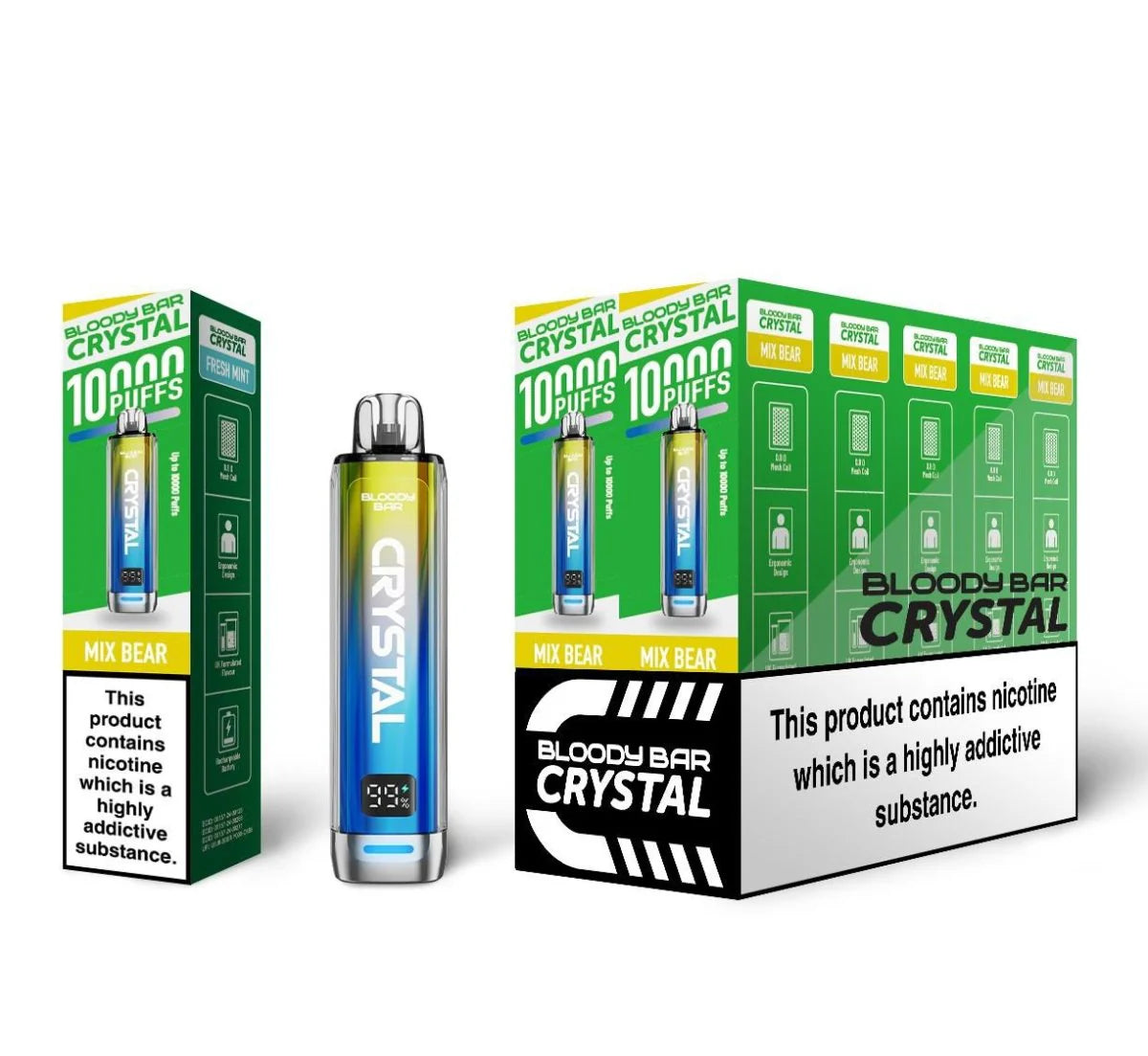 Bloody Bar Crystal 10k Disposable Vape - (BOX OF 10)