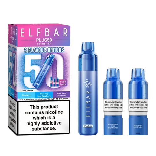 Elf Bar Plus 50 Vape Kit (Box of 5) disposable vape UK - VaperzHub