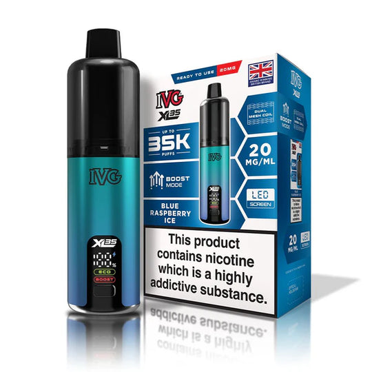 IVG XL 35K Vape Kit (Box of 5) TPD compliant disposable vape buy online UK VaperzHub 8
