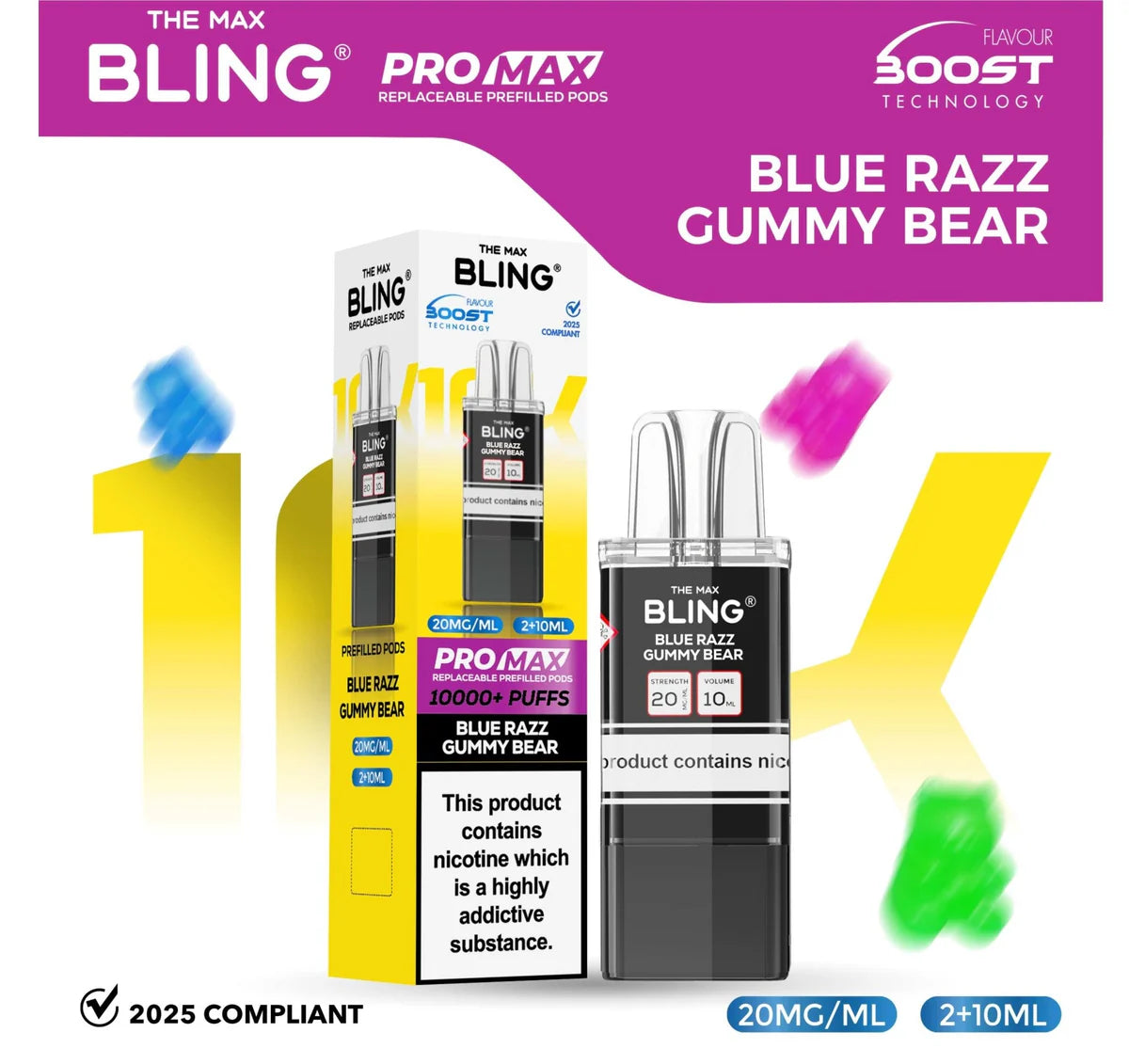 The Bling 10k Pro Max Replacement Pods (Box of 5)