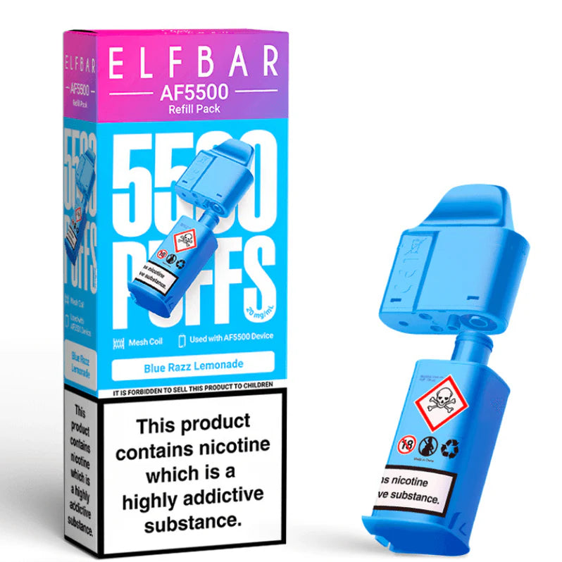 Elf Bar AF5500 Prefilled Pods (Box of 5) TPD compliant vape pod buy online UK VaperzHub 5