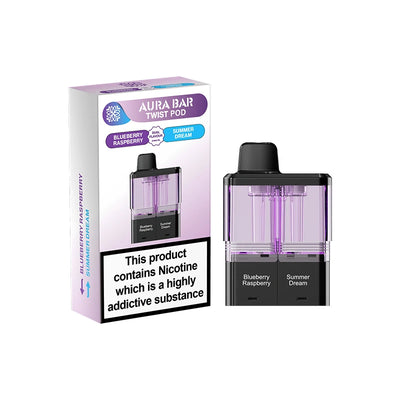 Crystal Prime Aura Bar Twist 40K  Prefilled Replacement Pods (Box of 5) pod kit UK - VaperzHub
