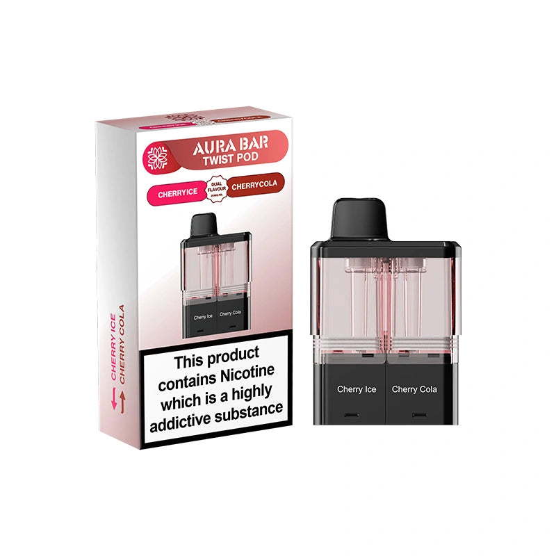 Crystal Prime Aura Bar Twist 40K  Prefilled Replacement Pods (Box of 5)