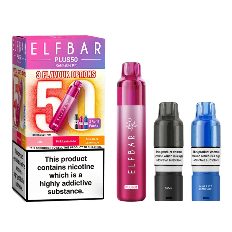 Elf Bar Plus 50 Vape Kit (Box of 5)