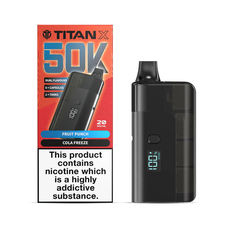 Titan X 50K Prefilled Pod Kit (Box of 5)