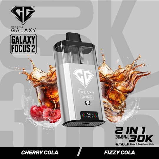 Crystal Galaxy Focus 2 30k Vape Kit Cherry Cola / Fizzy Cola (Box of 5) disposable vape UK - VaperzHub