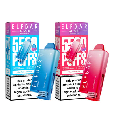 Elf Bar AF5500 Prefilled Pod Kit (Box of 5) disposable vape UK - VaperzHub
