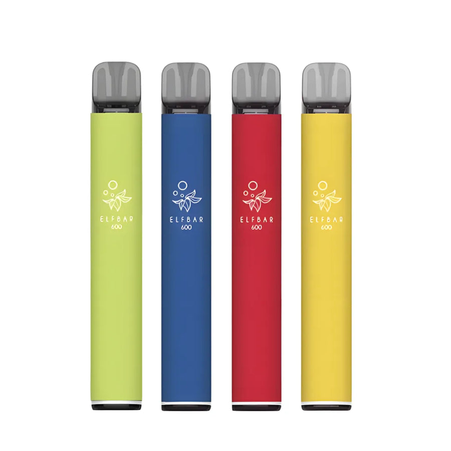 Elf Bar 600 Prefilled Pod Kit (Box of 10) 600 puffs disposable vape UK - VaperzHub