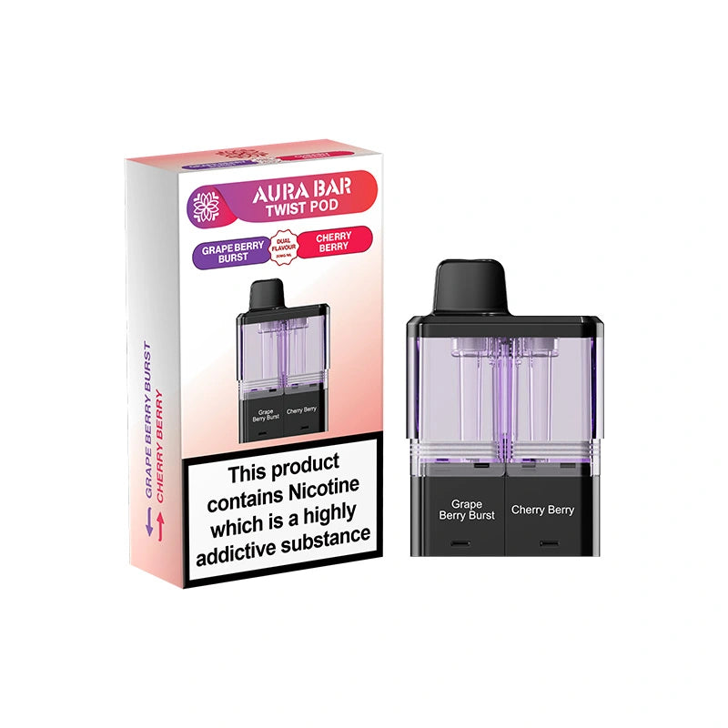 Crystal Prime Aura Bar Twist 40K  Prefilled Replacement Pods (Box of 5)