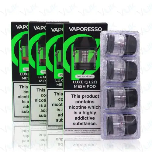 Vaporesso LUXE Q Replacement Pods Pack of 4 vape pod UK - VaperzHub