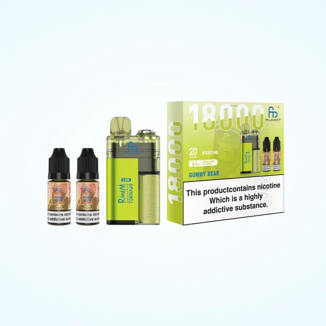 FUMOT RandM Tornado 18k Pod Vape Kit (Box of 5)