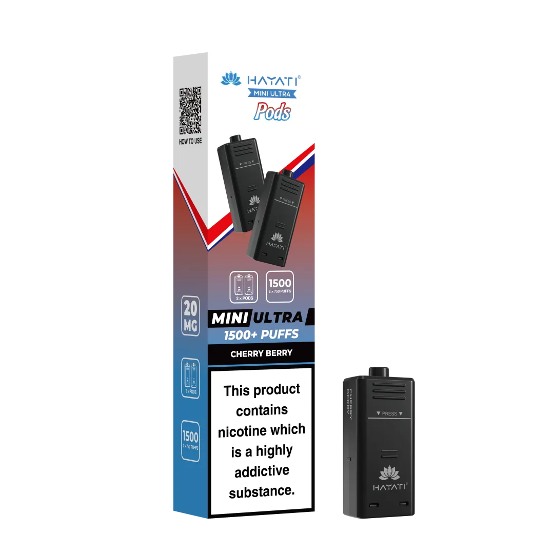Hayati Mini Ultra 1500 Prefilled Refill Pods (box of 10)