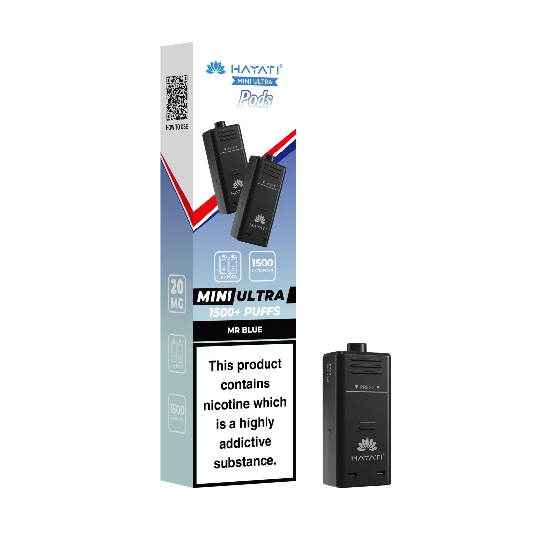 Hayati Mini Ultra 1500 Prefilled Refill Pods (box of 10)