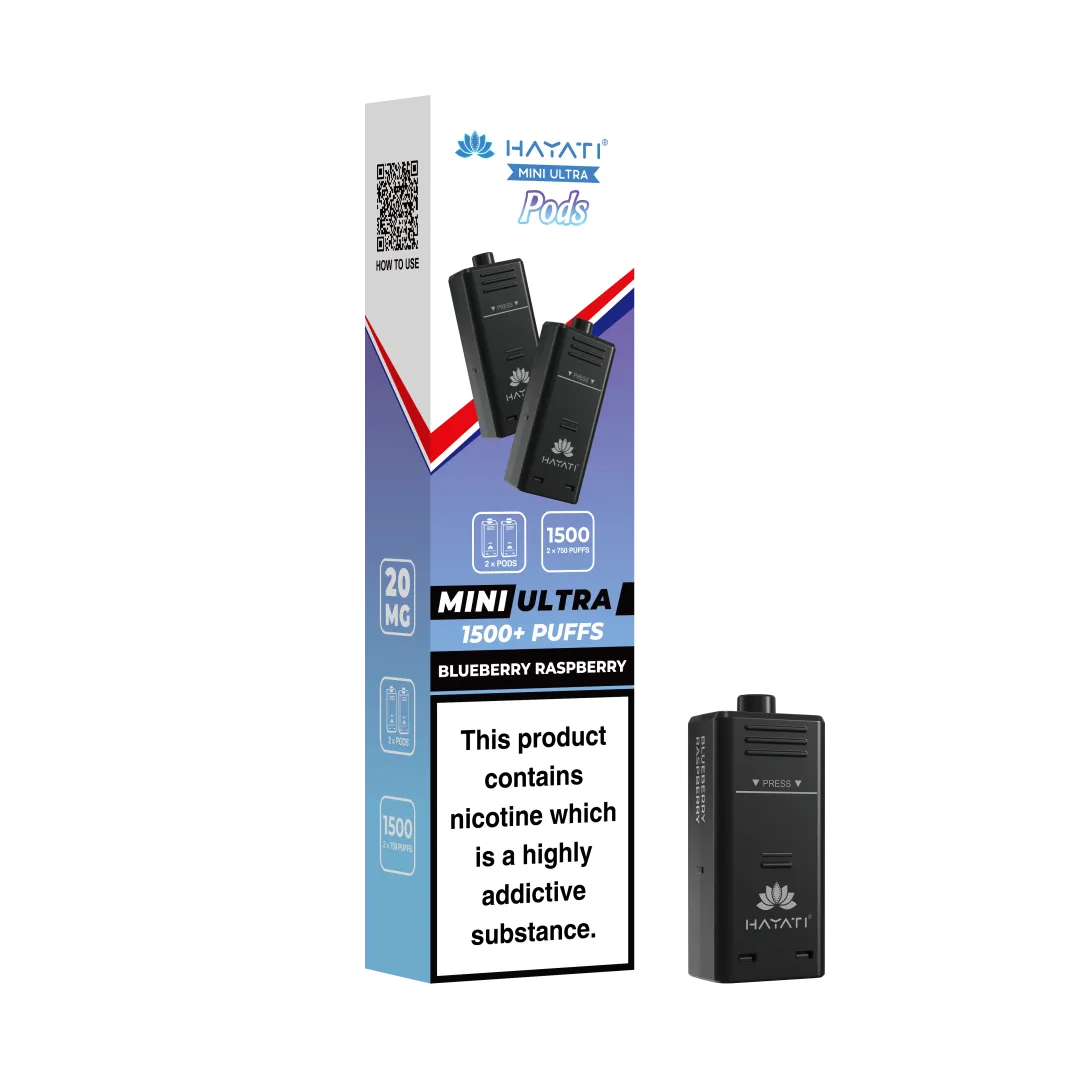 Hayati Mini Ultra 1500 Prefilled Refill Pods (box of 10)