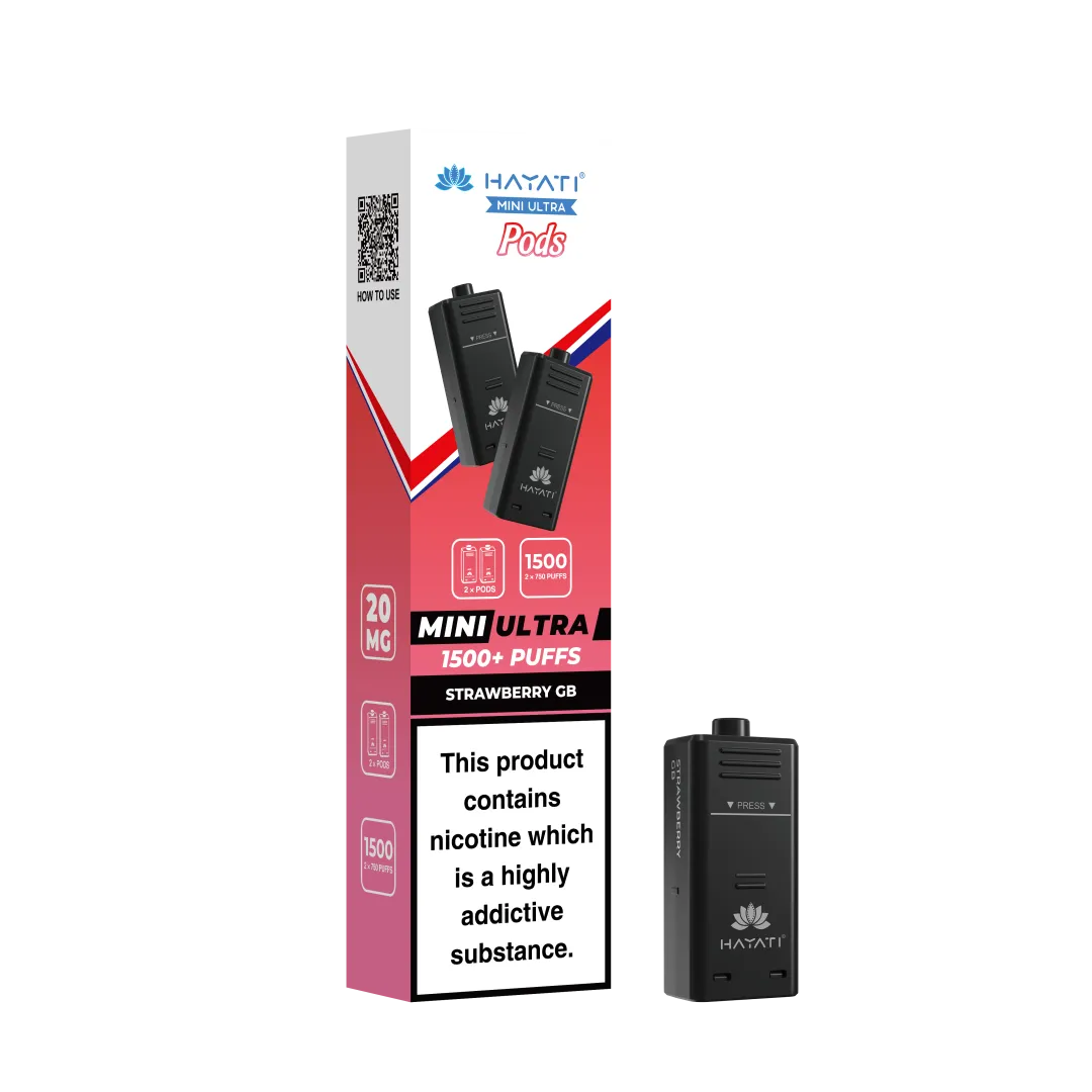 Hayati Mini Ultra 1500 Prefilled Refill Pods (box of 10)