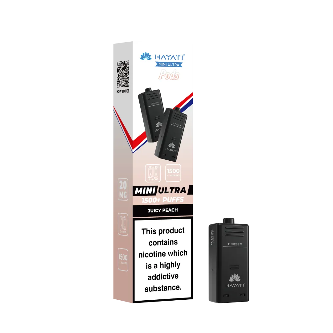 Hayati Mini Ultra 1500 Prefilled Refill Pods (box of 10)