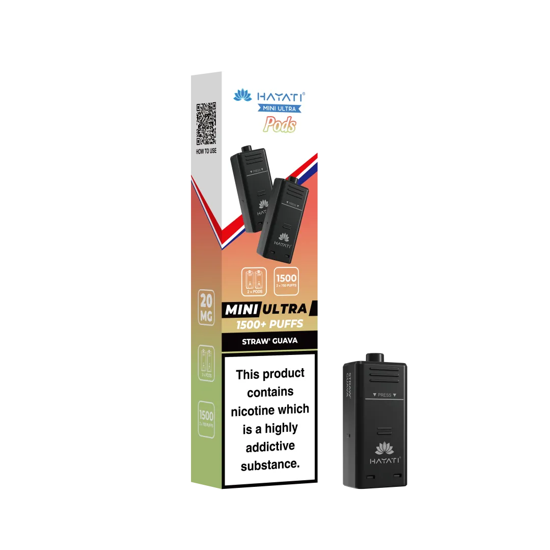 Hayati Mini Ultra 1500 Prefilled Refill Pods (box of 10)