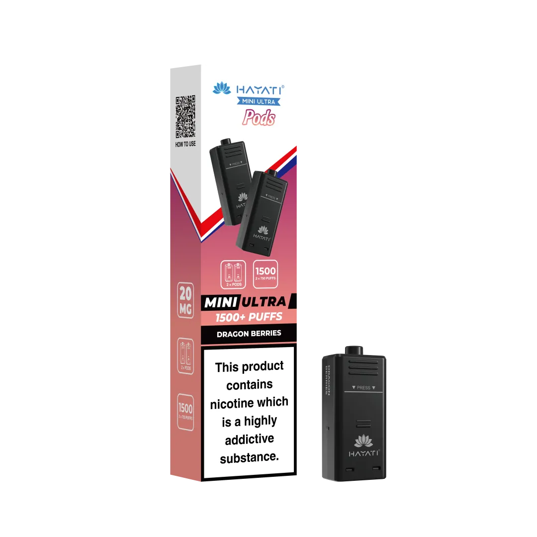 Hayati Mini Ultra 1500 Prefilled Refill Pods (box of 10)