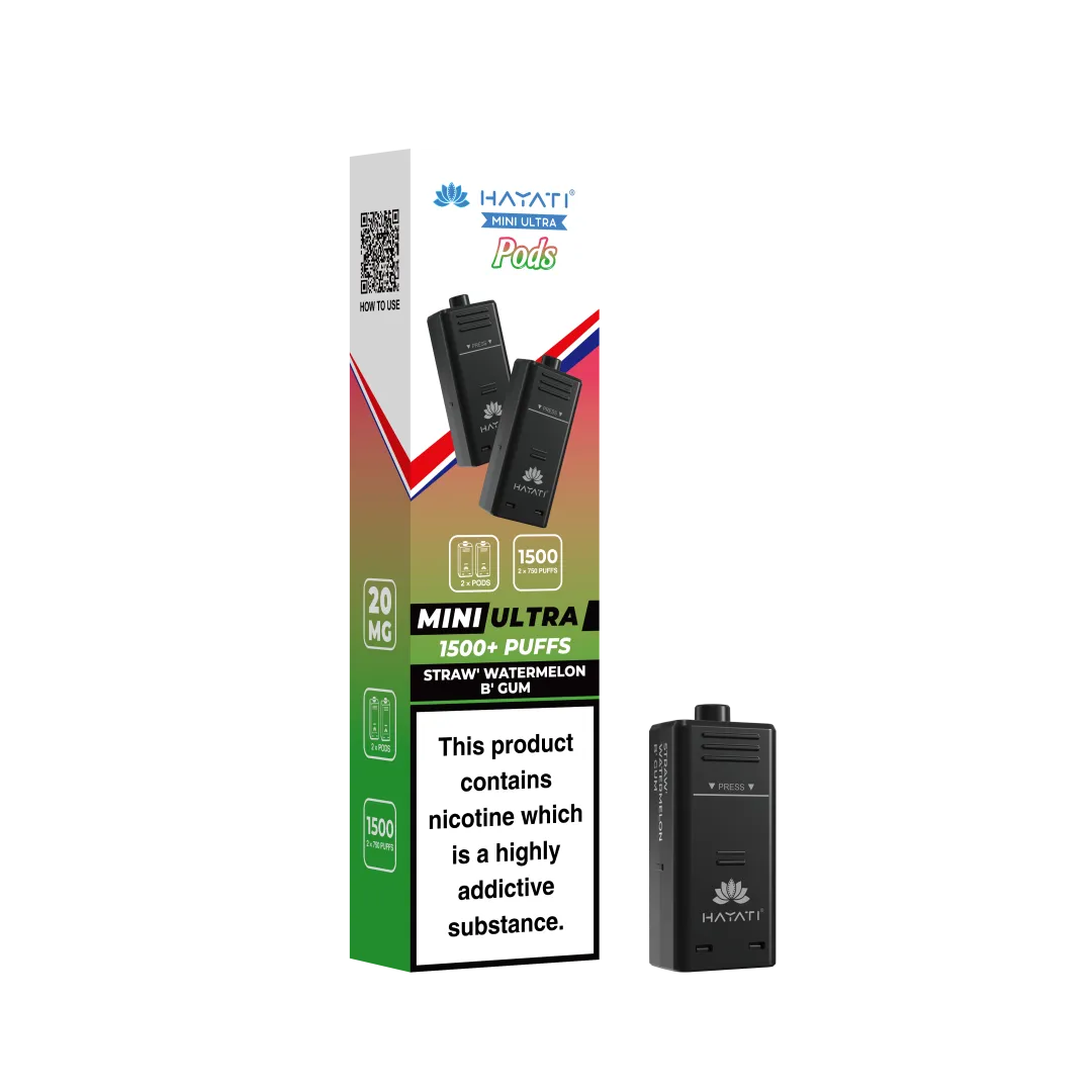 Hayati Mini Ultra 1500 Prefilled Refill Pods (box of 10)