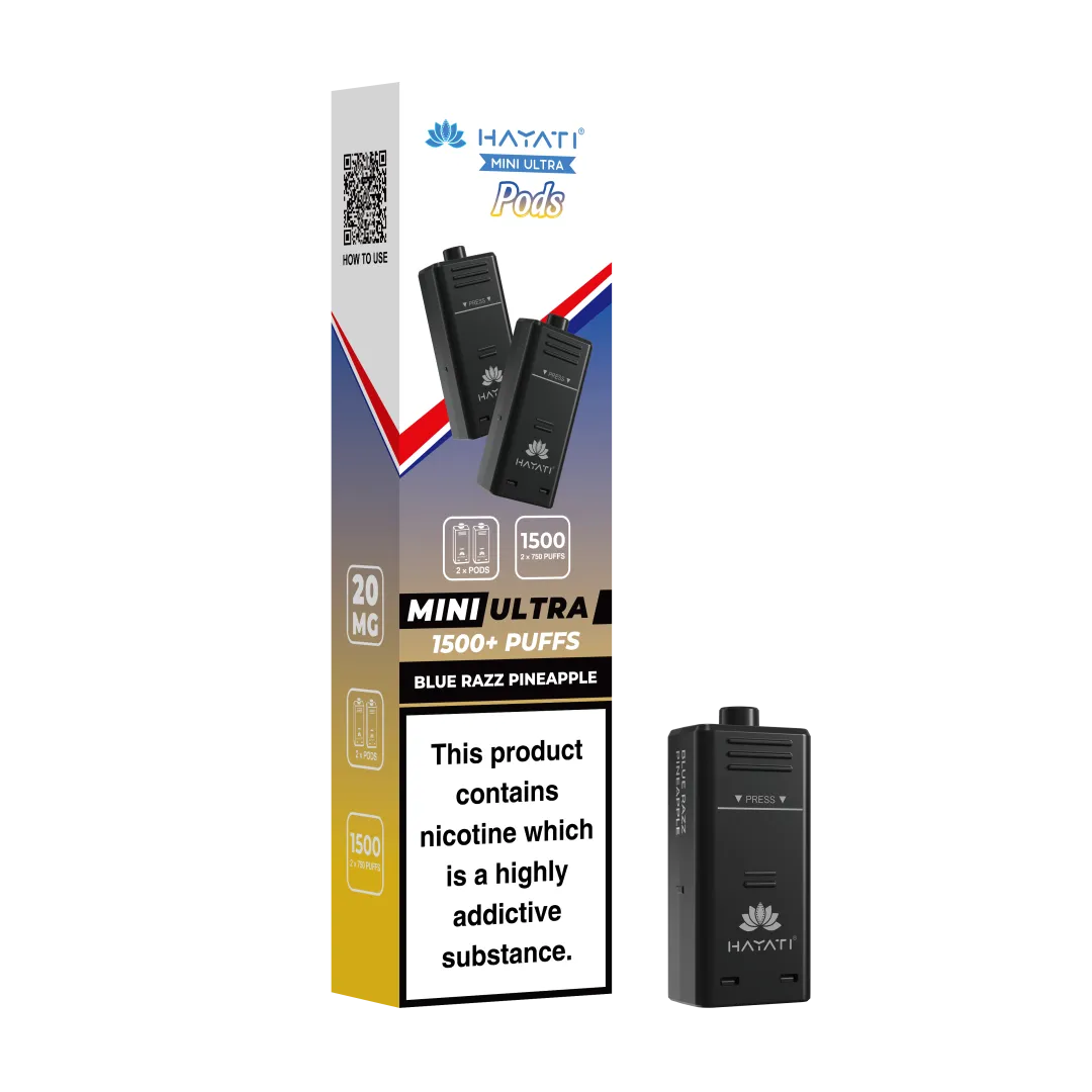 Hayati Mini Ultra 1500 Prefilled Refill Pods (box of 10)