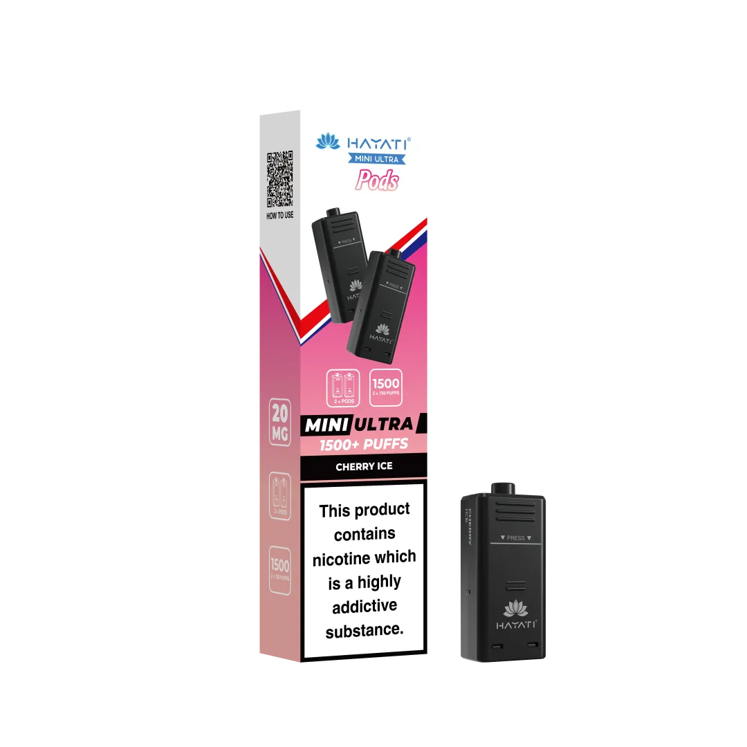 Hayati Mini Ultra 1500 Prefilled Refill Pods (box of 10)