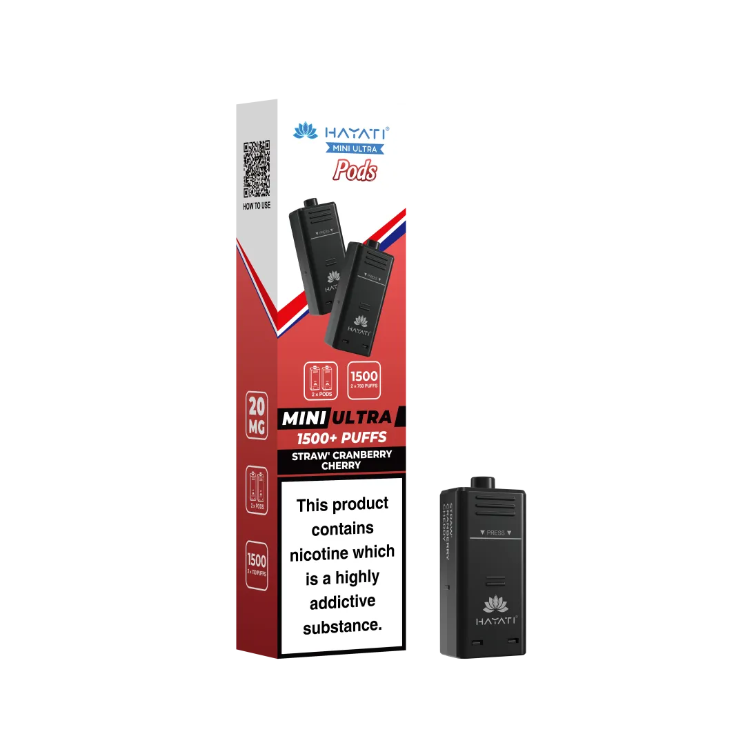 Hayati Mini Ultra 1500 Prefilled Refill Pods (box of 10)