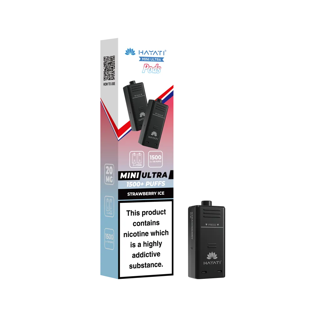 Hayati Mini Ultra 1500 Prefilled Refill Pods (box of 10)