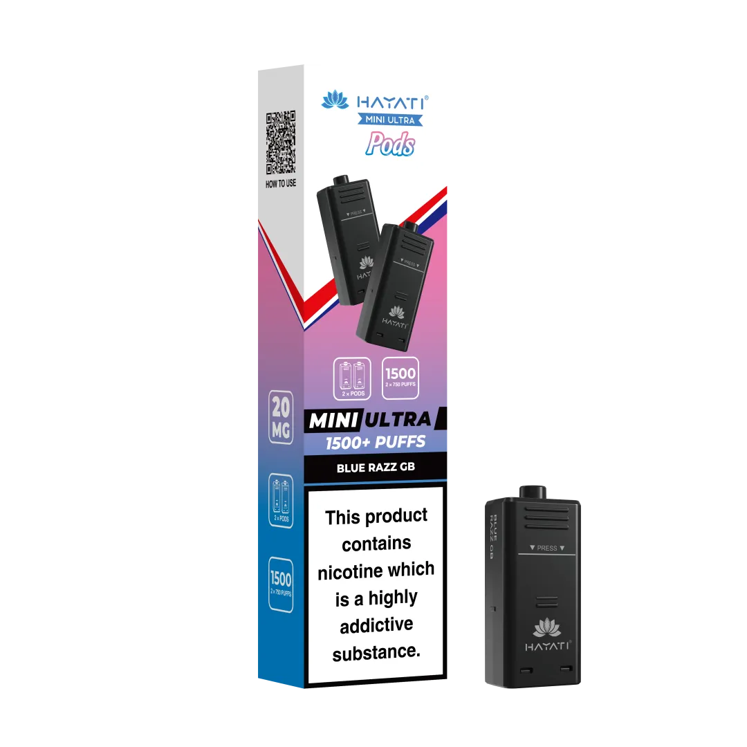 Hayati Mini Ultra 1500 Prefilled Refill Pods (box of 10)